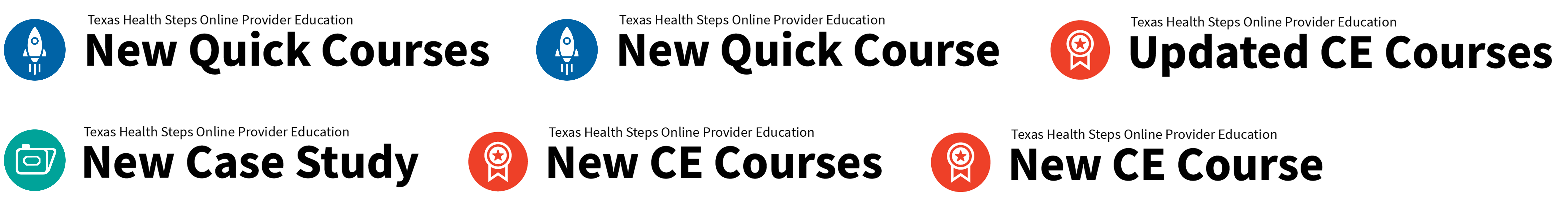 TX Health Steps Email Banners